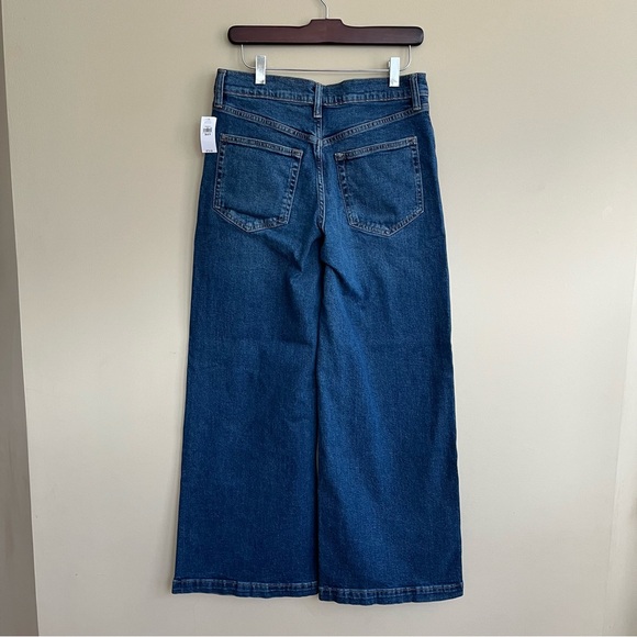 NEW NWT Gap High Rise Stride Wide Leg Jeans Denim High Waisted Waist Size 29 8 P - Picture 3 of 7